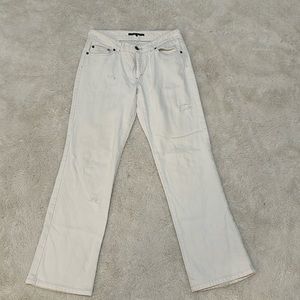 Theory white jeans